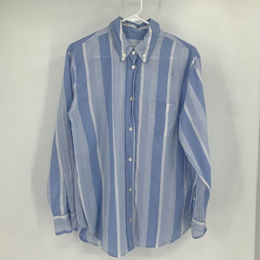 Equipment Femme Delicate Blue  white stripe blouse